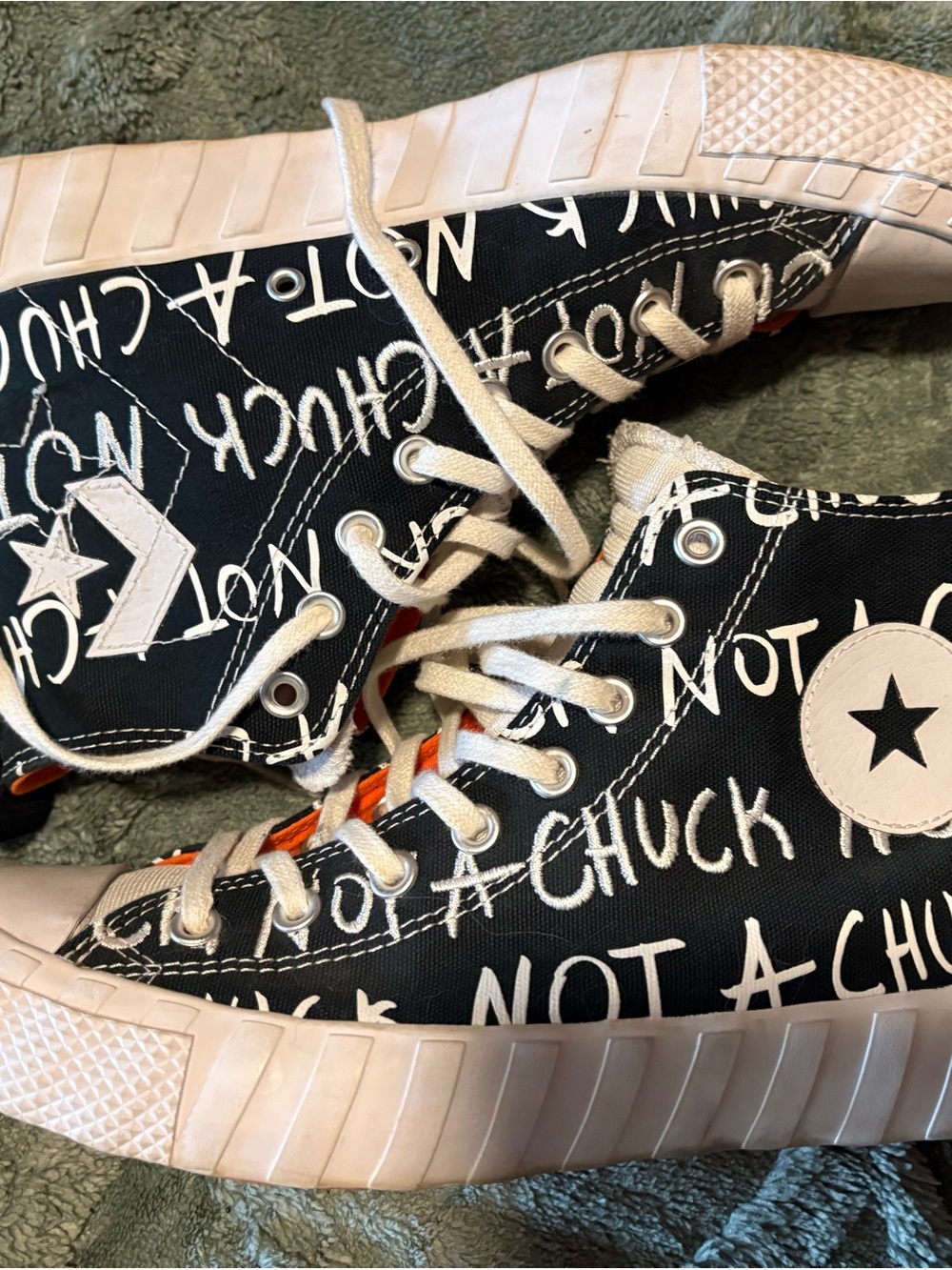 Converse Black & White 'Not A Chuck' High-Top Sneakers